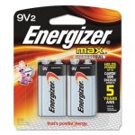 MAX Alkaline 9V Batteries, 2/Pack