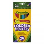 Long Barrel Colored Woodcase Pencils, 3.3 mm, 24 Assorted Colors/Set