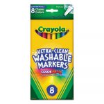Ultra-Clean Washable Markers, Fine Bullet Tip, Classic Colors, 8/Pack