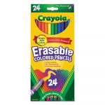 Erasable Colored Woodcase Pencils, 3.3 mm, 24 Assorted Colors/Box