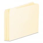 Top Tab File Guides, Blank, 1/5 Tab, 18 Point Manila, Letter, 100/Box