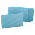 Ruled Index Cards, 4 x 6, Blue, 100/Pack