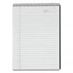 Docket Diamond Top-Wire Planning Pad, Wide/Legal Rule, Black, 8.5 x 11.75, 60 Pages