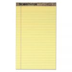 Second Nature Recycled Pads, Wide/Legal Rule, 8.5 x 14, Canary, 50 Sheets, Dozen