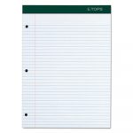 Double Docket Ruled Pads, Medium/College Rule, 8.5 x 11.75, White, 100 Sheets