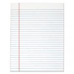 "The Legal Pad" Glue Top Pads, Wide/Legal Rule, 8.5 x 11, White, 50 Sheets, 12/Pack