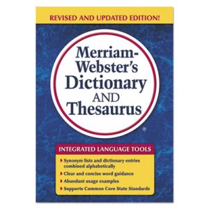 Merriam-Webster's Dictionary and Thesaurus, 992 Pages