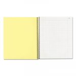 Duplicate Laboratory Notebooks, 4 sq/in Quadrille Rule, 11 x 9, Assorted Sheet Colors, 100 Pages
