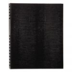 NotePro Notebook, 1 Subject, Medium/College Rule, Black Cover, 11 x 8.5, 100 Pages