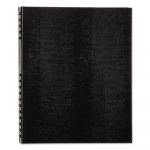 NotePro Notebook, 1 Subject, Medium/College Rule, Black Cover, 11 x 8.5, 150 Pages