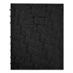 EcoLogix NotePro Notebook, Medium/College Rule, Black Cover, 9.25 x 7.25, 75 Pages