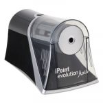 iPoint Evolution Axis Pencil Sharpener, Black/Silver, 4 1/4 w x 7d x 4 3/4h