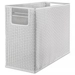 Urban Collection Punched Metal Desktop File, 13 x 5 3/4 x 10 3/4, White