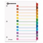 OneStep 100% Recycled Printable Table of Contents Dividers, 12-Tab, 1 to 12, 11 x 8.5, White, 1 Set