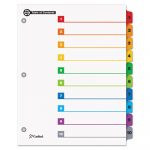 OneStep 100% Recycled Printable Table of Contents Dividers, 10-Tab, 1 to 10, 11 x 8.5, White, 1 Set