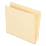 Manila End Tab Pocket Folder, Straight Tab, Letter Size, 50/Box