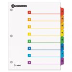 OneStep 100% Recycled Printable Table of Contents Dividers, 8-Tab, 1 to 8, 11 x 8.5, White, 1 Set