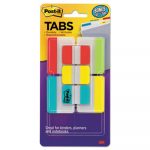 Tabs Value Pack, 1" and 2", Aqua/Lime/Red/Yellow, 114/PK