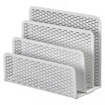 Urban Collection Punched Metal Letter Sorter, 6 1/2 x 3 1/4 x 5 1/2, White