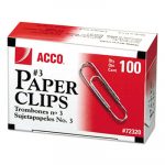 Paper Clips, Medium (No. 3), Silver, 1,000/Pack