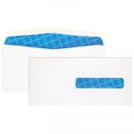Security Tinted Health Care Claim Form Envelope, Commercial Flap, Gummed Closure, 4.5 x 9.5, White, 500/Box