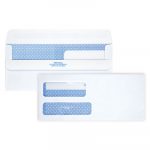 Double Window Redi-Seal Security-Tinted Envelope, #9, Commercial Flap, Redi-Seal Closure, 3.88 x 8.88, White, 250/Carton