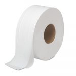 JRT Bath Tissue, Jumbo, 2-Ply, White, 1000 ft/Roll, 12 Rolls/Carton