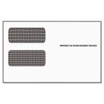 1099 Double Window Envelope, Commercial Flap, Self-Adhesive Closure, 5.63 x 9.5, White, 24/Pack