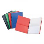 Eight-Pocket Organizer, Embossed Leather Grain, Assorted Colors w/White Pockets