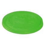 Vio Biodegradable Lids f/12-24 oz Cups, Straw-Slot, Green, 1000/Carton