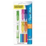 Clearpoint Mix & Match Mechanical Pencil, 0.7 mm, Assorted Color Tops