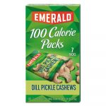 100 Calorie Pack Nuts, Dill Pickle Cashews,  0.62 oz Pack, 7 Packs/Box