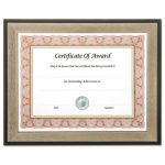 Director Series Document and Photo Frame, 8 1/2 x 11, Black/Pewter Frame