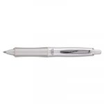 Dr. Grip PureWhite Retractable Ballpoint Pen, 1mm, Black Ink, White/Crystal Barrel