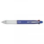 Dr. Grip 4 + 1 Retractable Ballpoint Pen/Pencil, BK/BE/GN/Red Ink, Blue Barrel