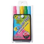 Glo-WriteFluorescent Marker Five-Color Set, Medium Bullet Tip, Assorted Colors, 5/Set