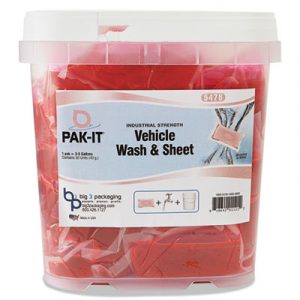 Vehicle Wash & Sheet, Pink, 50 PAK-ITs/Tub, 4 Tubs/Carton