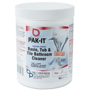 Basin, Tub and Tile Cleaner, Ocean, 4 oz Packets, 20 PAK-ITs/Jar