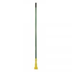 Gripper Fiberglass Mop Handle, 60", Green/Yellow