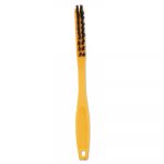 Synthetic-Fill Tile & Grout Brush, 8 1/2" Long, Yellow Plastic Handle
