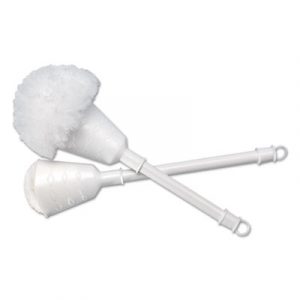 Cone Bowl Mop, 10" Handle, 2" dia. Head, Plastic, White