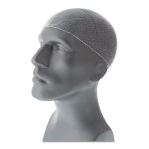 Lightweight Latex-Free Hairnets, White, 28 in., Nylon, 144/Box