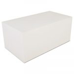 Carryout Tuck Top Boxes, White, 9 x 5 x 4, Paperboard, 250/Carton