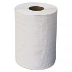 Hardwound Roll Towels, 7.88" x 300 ft, White, 12 Rolls/Carton