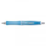 Dr. Grip Frosted Retractable Ballpoint Pen, 1mm, Black Ink, Blue Barrel
