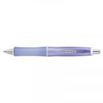 Dr. Grip Frosted Retractable Ballpoint Pen, 1mm, Black Ink, Purple Barrel