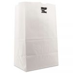Grocery Paper Bags, 8.25" x 13.38", White, 500 Bags