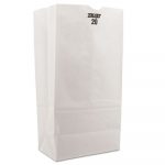 Grocery Paper Bags, 8.25" x 16.13", White, 500 Bags