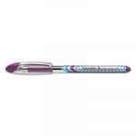 Schneider Slider Stick Ballpoint Pen, 1.4mm, Purple Ink, Purple/Silver Barrel