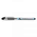 Schneider Slider Stick Ballpoint Pen, 1.4mm, Black Ink, Black/Silver Barrel, 10/Box